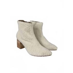 NEW HUMA BLANCO women's vania boots in ivory alpaca